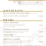 carta con prezzi